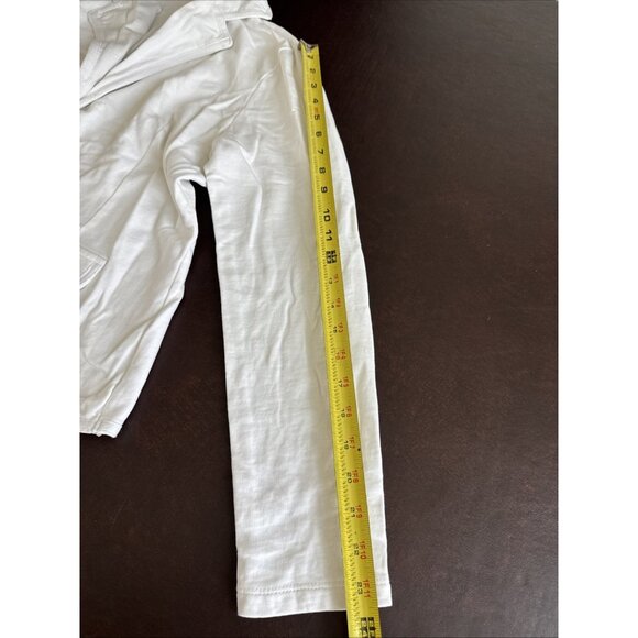 Miss Etam Womens White Button-Front Blazer Jacket XL - Picture 9 of 9